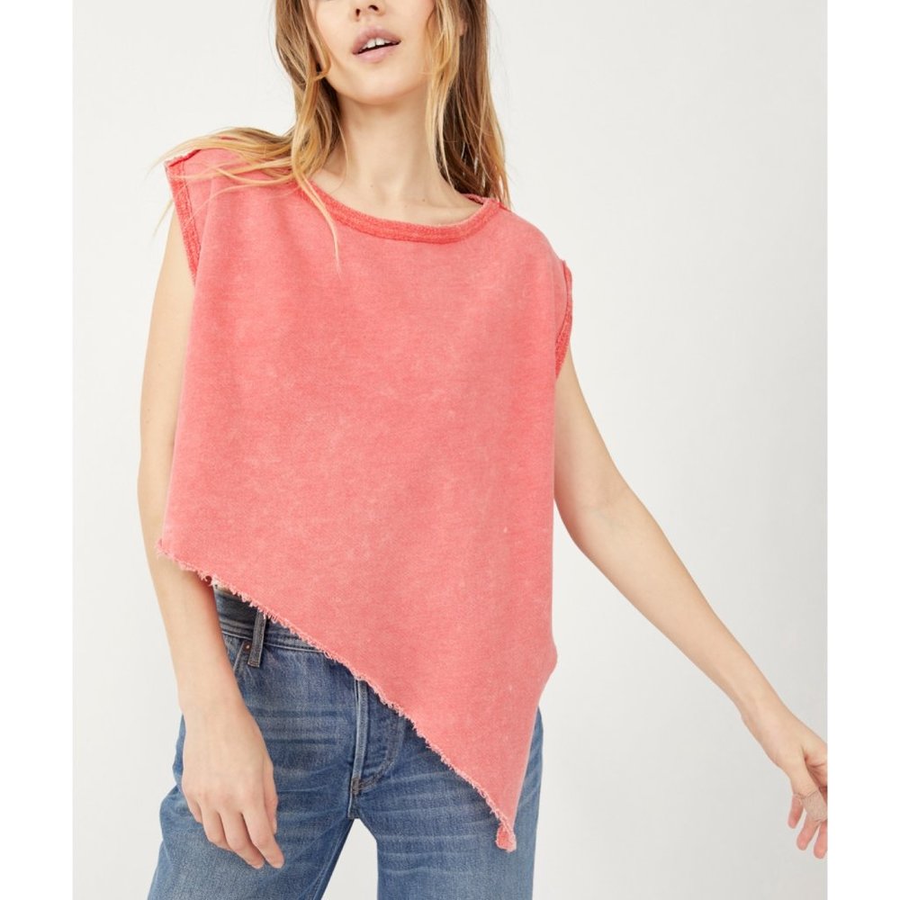 NWT Free People Fresh to Def Pullover / Guava Berry